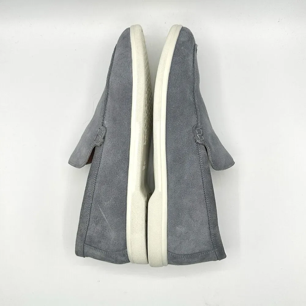 Allen Edmonds Loafers Men’s Size 9 D Payton Grey Suede Driving Slip On Shoes